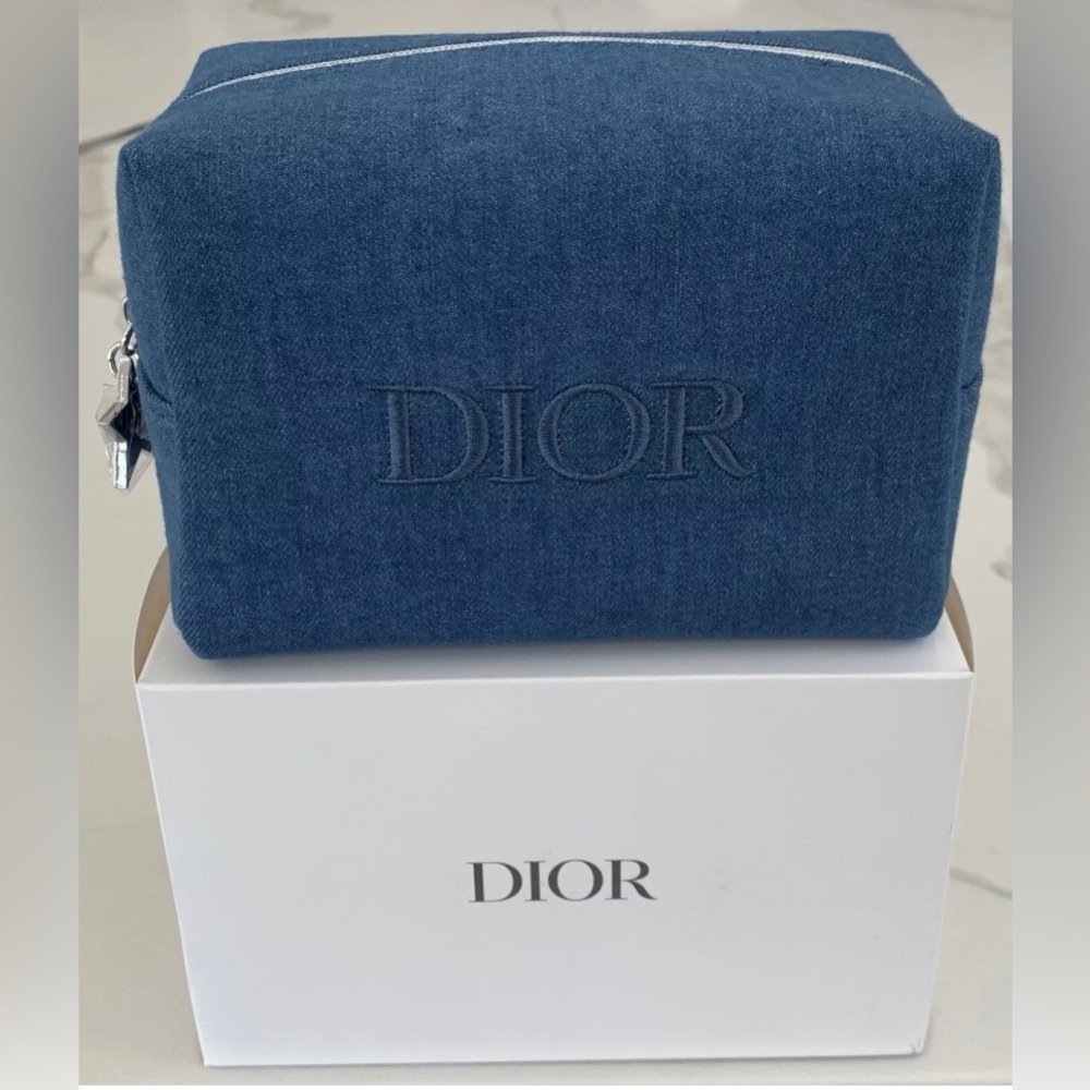 Dior Jean makeup bag